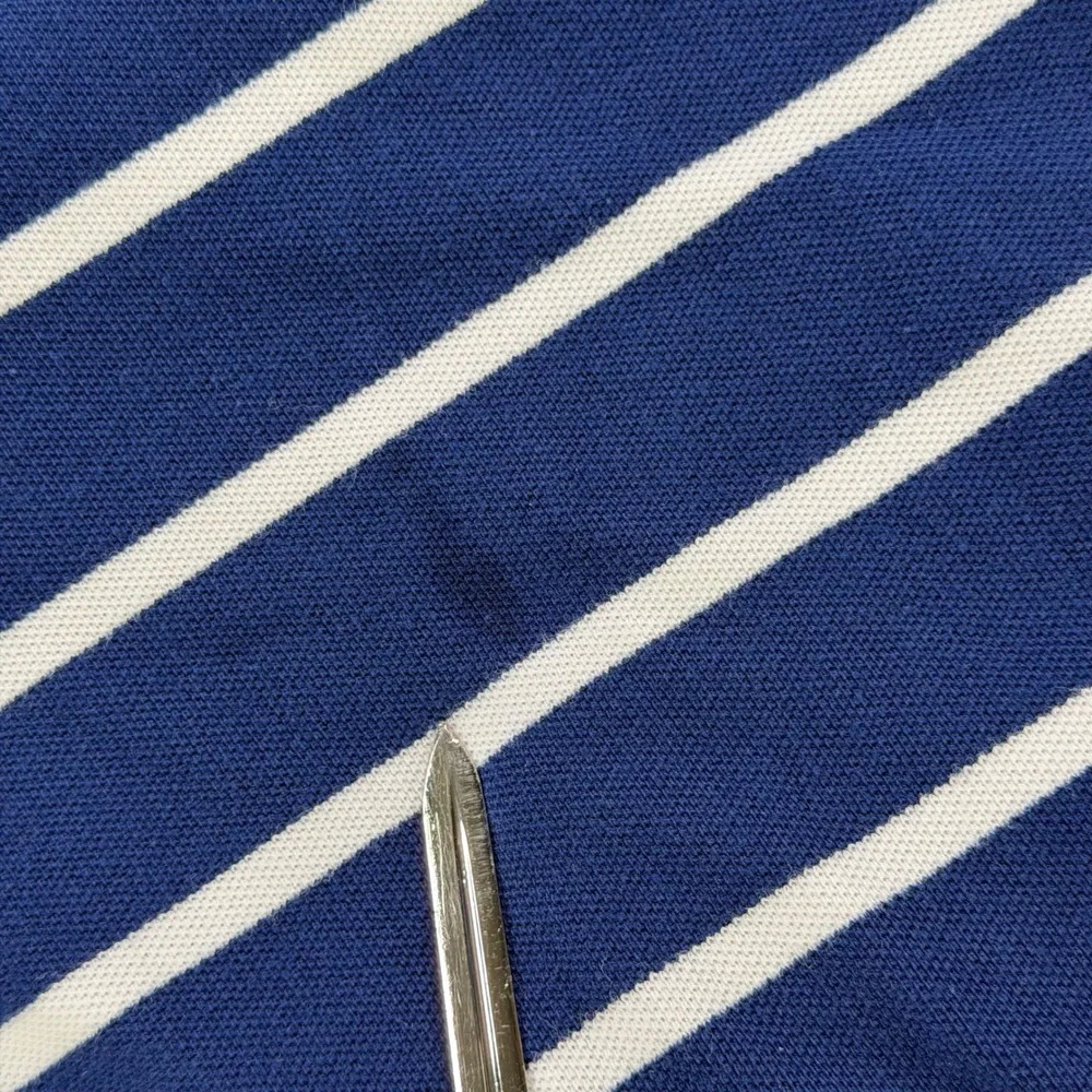 Polo Ralph Lauren Blue White Striped Short Sleeve Pique Polo Shirt Mens 2XB‎ Big